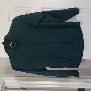 Lands End Youth Hunter Green Fleece Jacket XL 18-20
